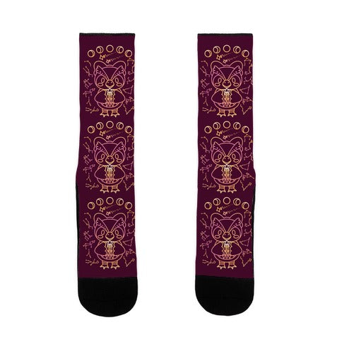 Celestial Astrology Owl Socks