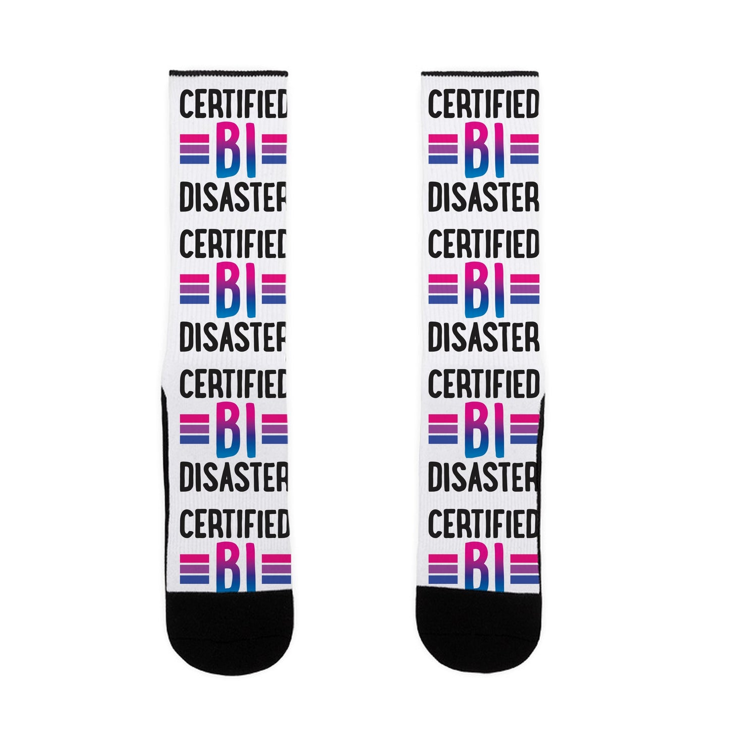 Certified Bi Disaster Socks