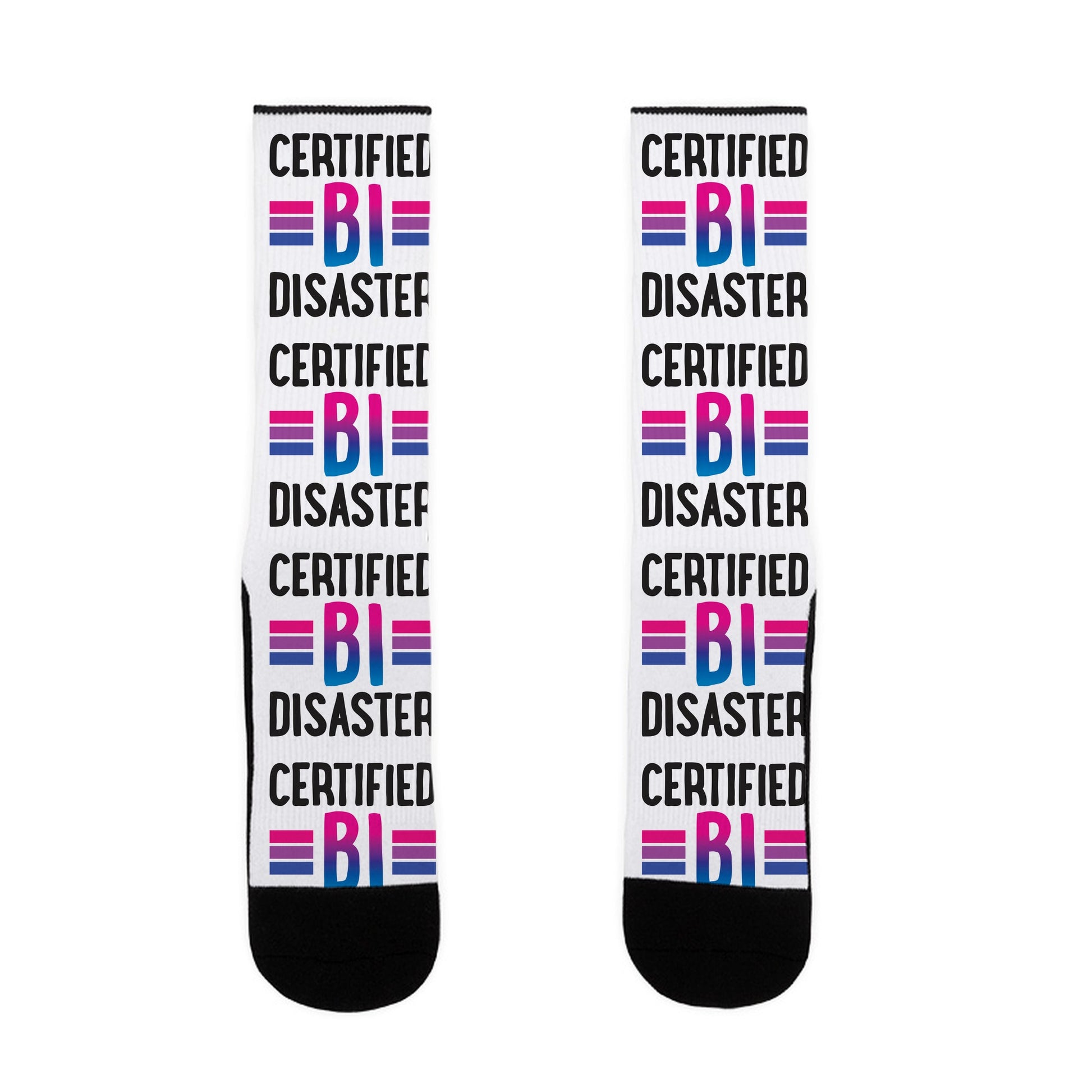 Certified Bi Disaster Socks