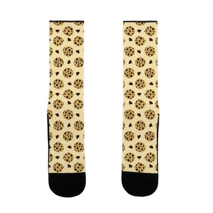 Chocolate Chip Cookies Pattern Socks