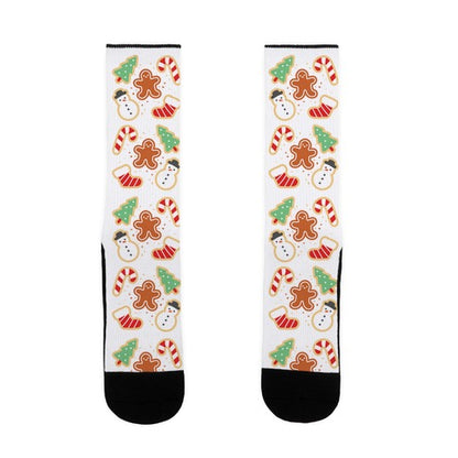 Christmas Cookie Pattern Socks