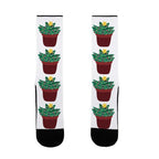 Christmas Succulent Pattern Socks