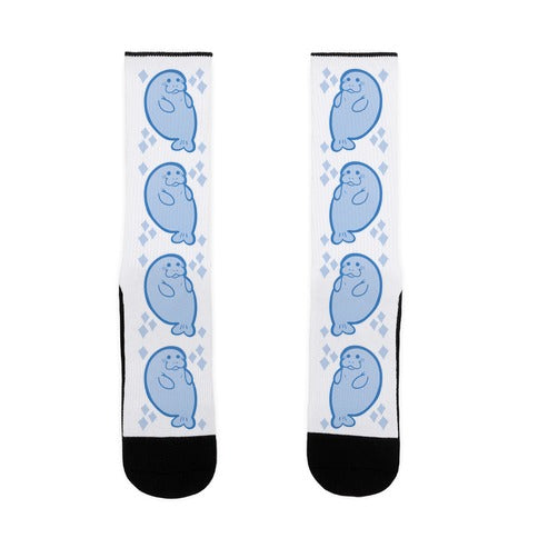 Chubby Mermaid Manatee  Socks