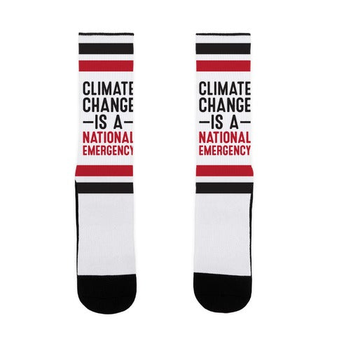 Climate Change is a National Emergency Socks