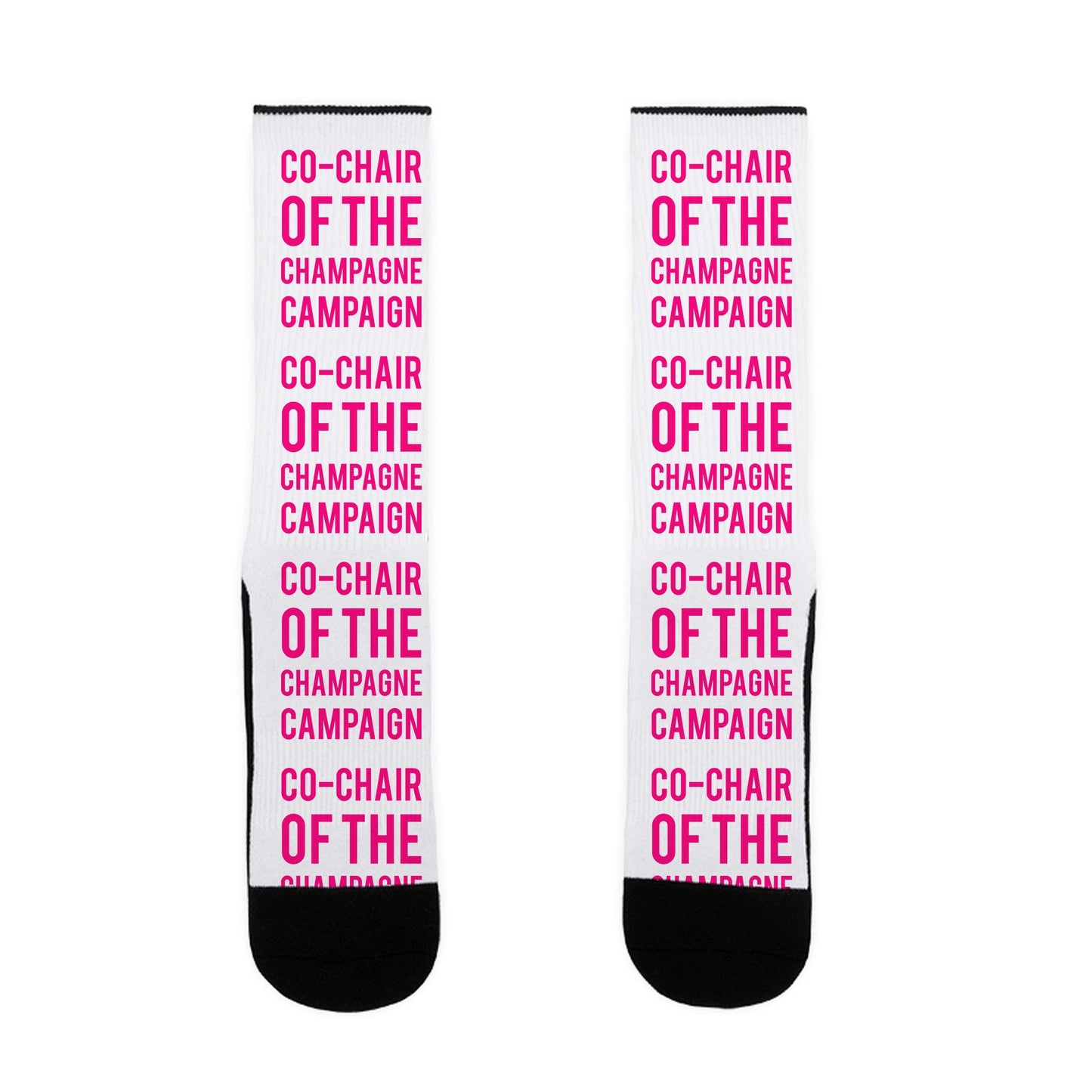 Co-Chair Of The Champagne Campaign Socks