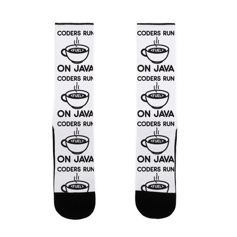 Coders Run On Java Socks