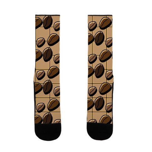 Coffee Bean Pattern Socks