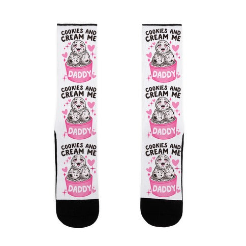 Cookies and Cream Me Daddy Socks