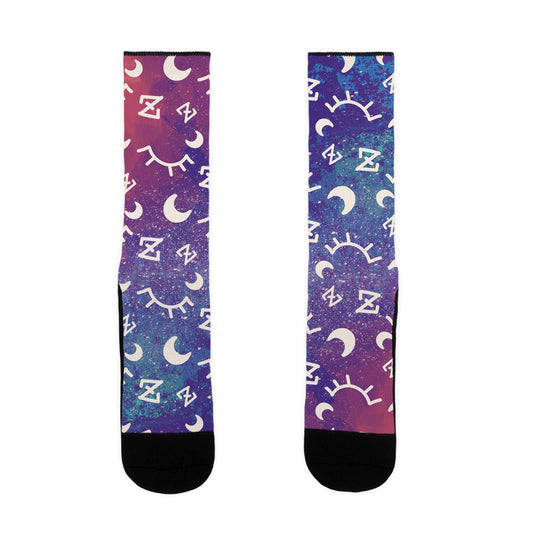 Cosmic Sleep Pattern Socks