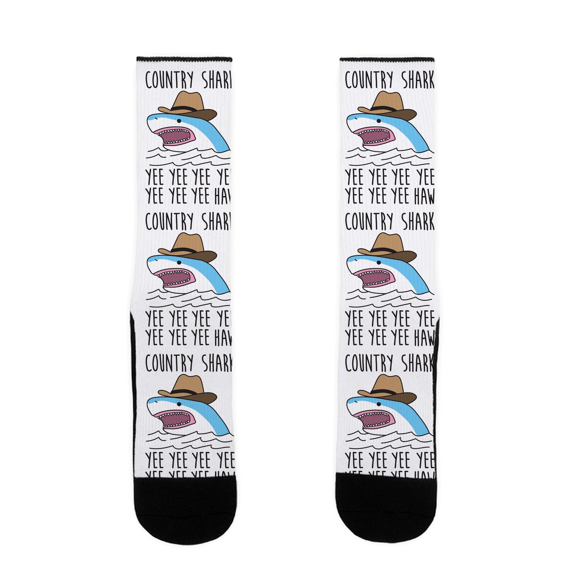Country Shark Yee Haw Socks