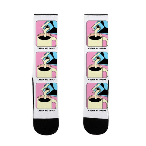 Cream Me Daddy (Coffee) Socks