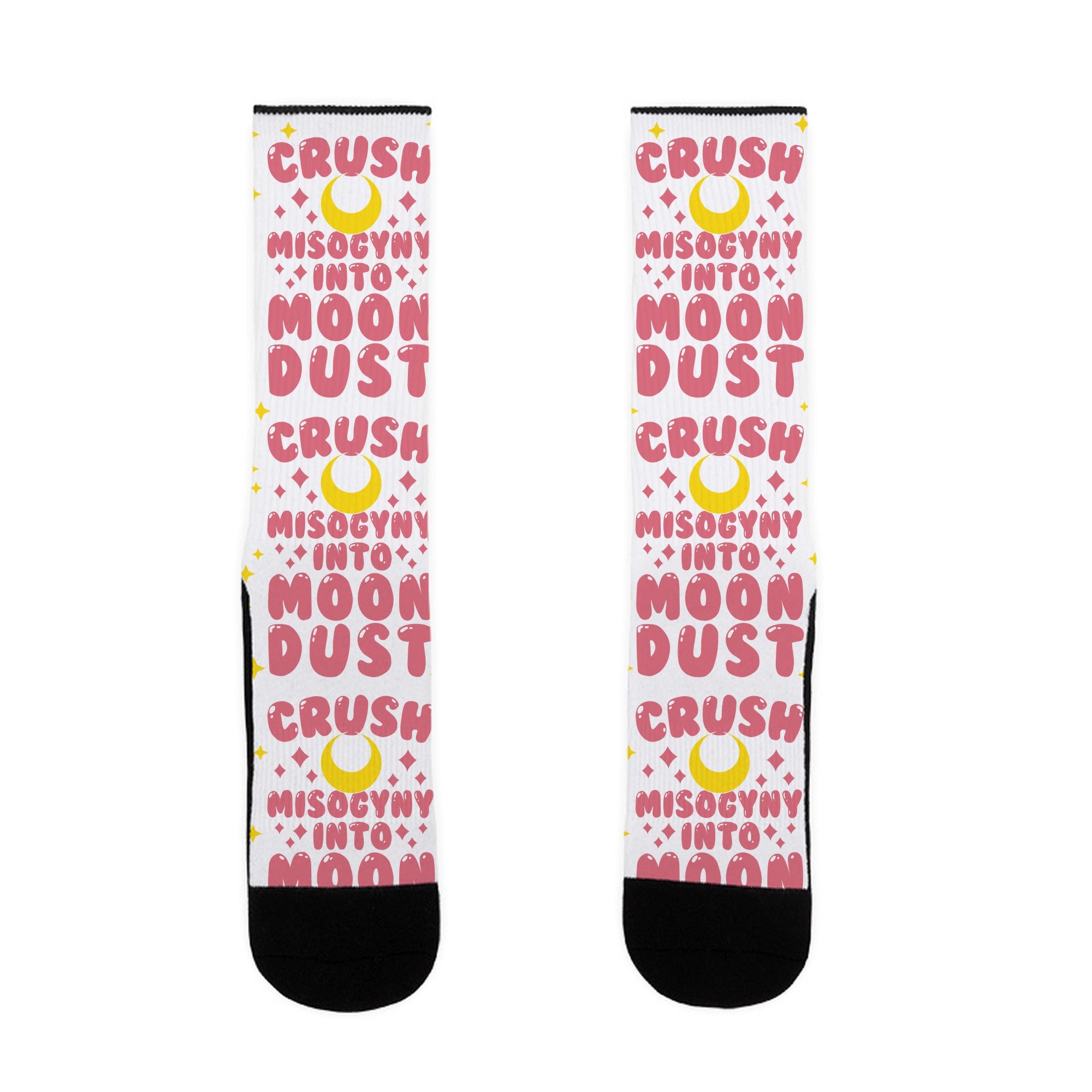 Crush Misogyny Into Moon Dust Socks