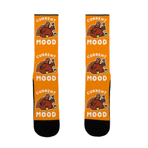 Current Mood (Hungry Turkey) Socks