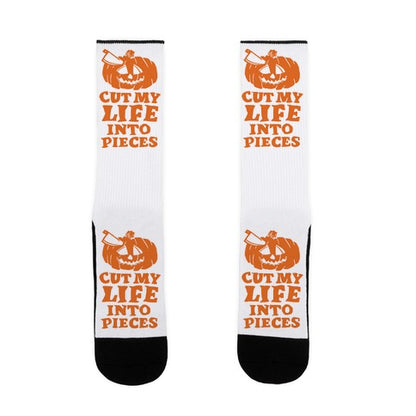 Cut My Life Into Pieces Halloween Socks