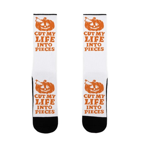 Cut My Life Into Pieces Halloween Socks