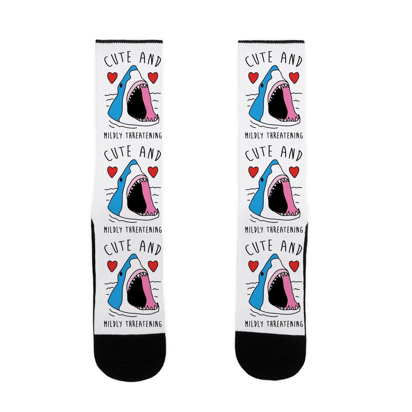 Cute And Mildly Threatening Shark Socks