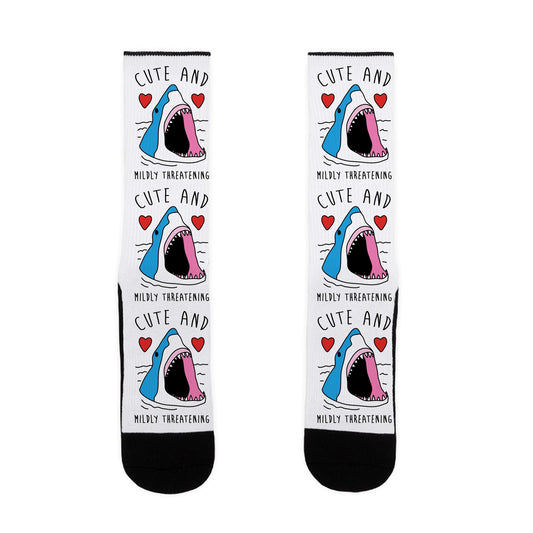 Cute And Mildly Threatening Shark Socks
