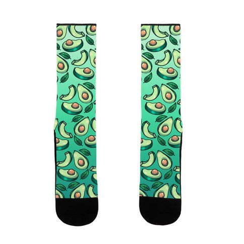 Cute Avocado Pattern Socks