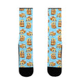 Cute Cubic Bee Pattern Socks
