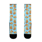 Cute Cubic Bee Pattern Socks