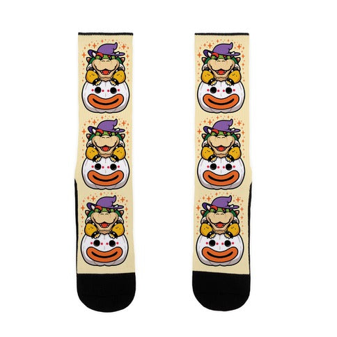 Cute Halloween Bowser Socks