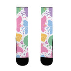 Cute Pastel Mothman Pattern Socks