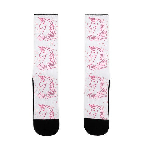 Cute Shit I Love It Socks