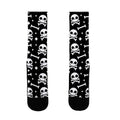 Cute Skull N' Bones Pattern (Black) Socks