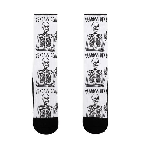 Deadass Dead Skeleton Socks