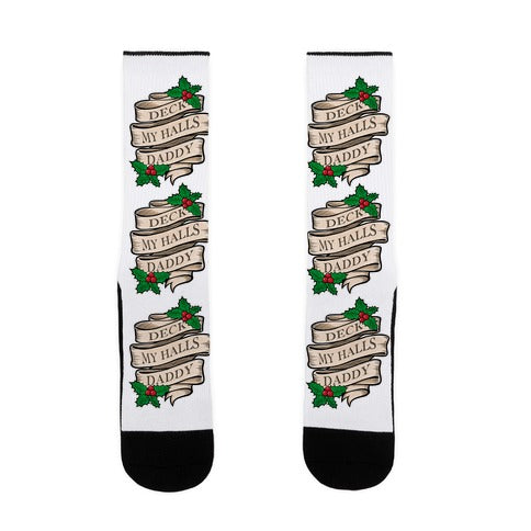 Deck My Halls Daddy Socks