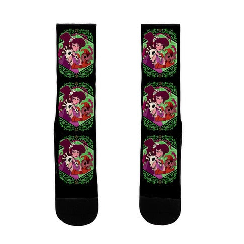 DnD Princesses Meg Necromancer Socks