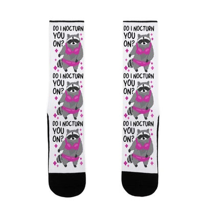 Do I Nocturn You On? Raccoon  Socks