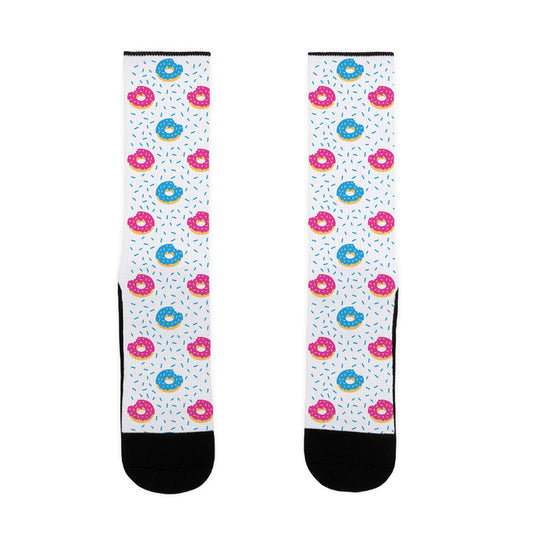 Donuts And Sprinkles Pattern Socks
