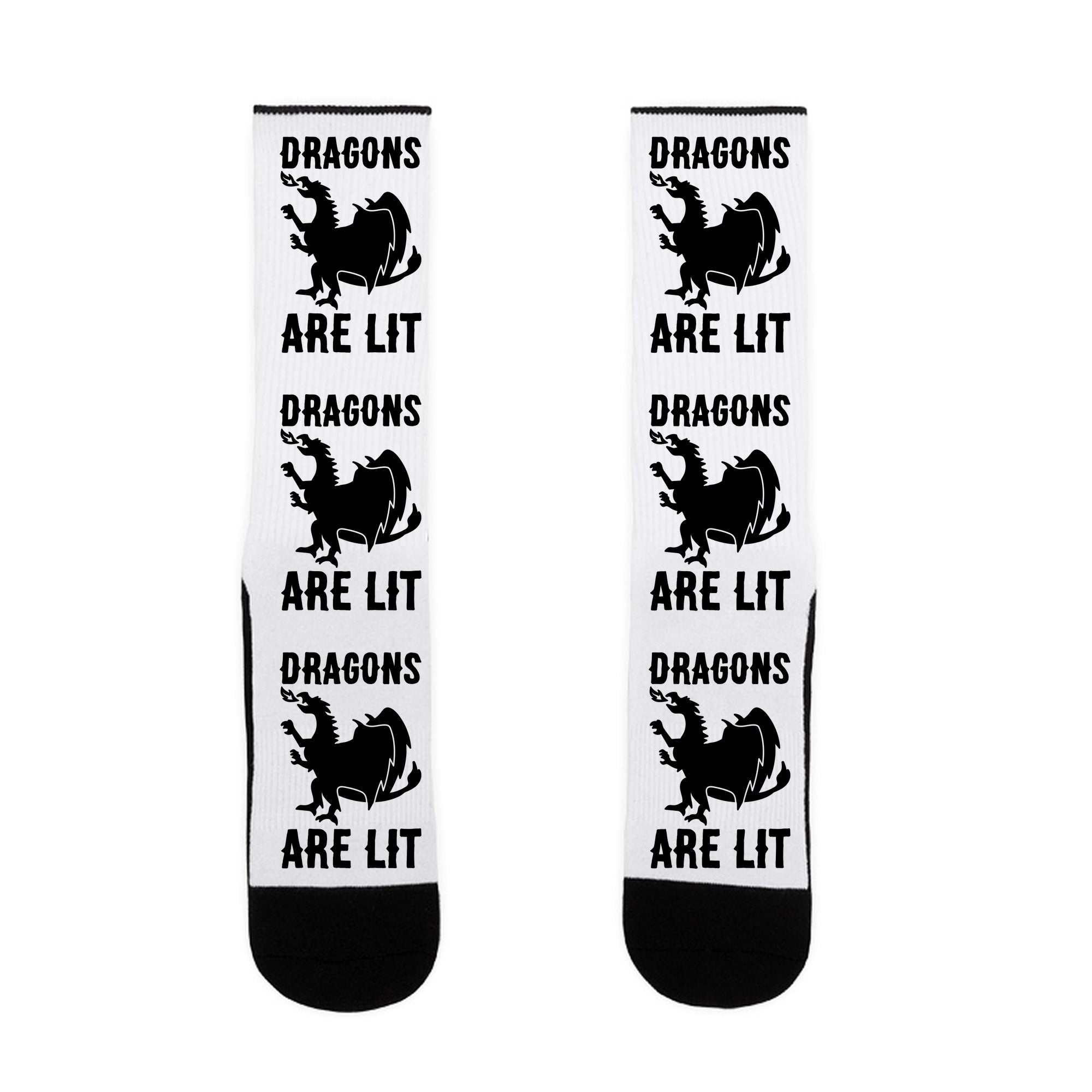 Dragons Are Lit Socks