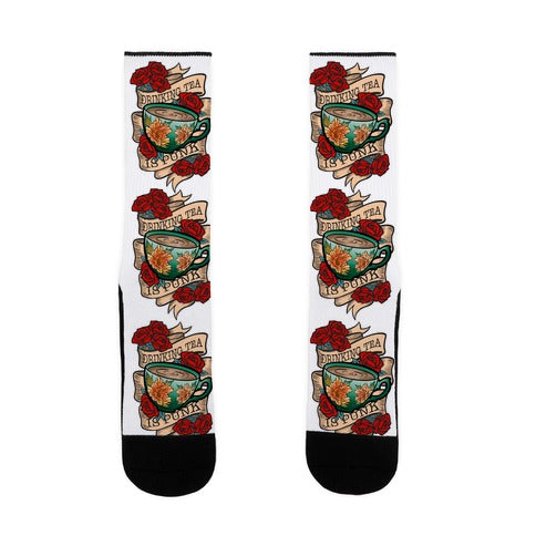 Drinking Tea Is Punk Socks