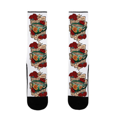 Drinking Tea Is Punk Socks