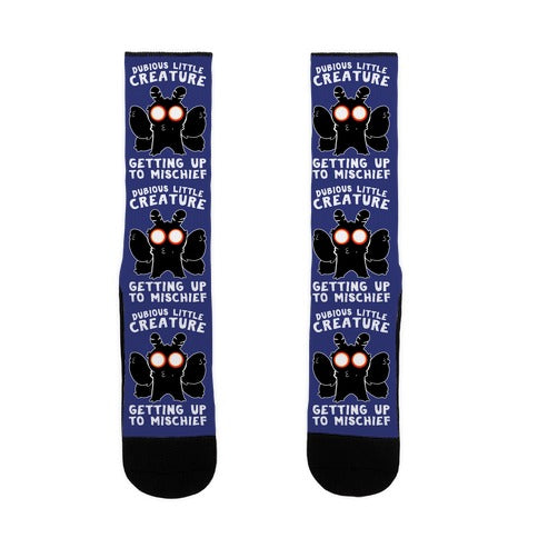 Dubious Little Creature Mothman Socks