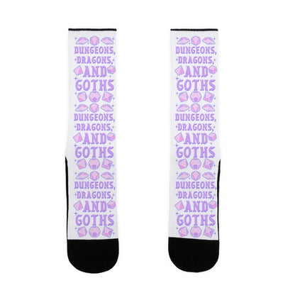 Dungeons, Dragons, And Goths Socks