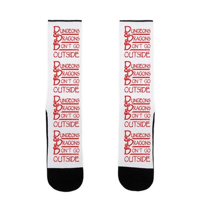 Dungeons & Dragons & Don't Go outside Socks