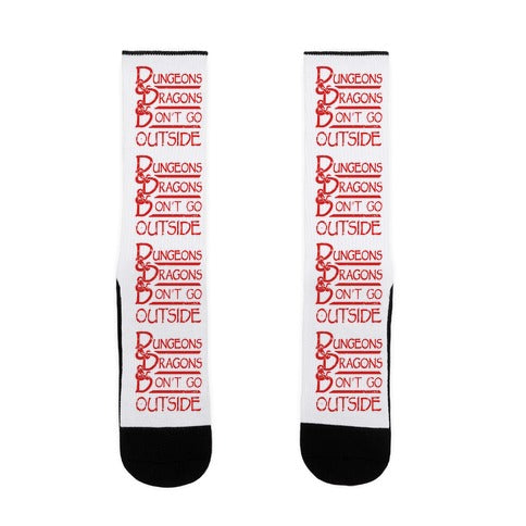 Dungeons & Dragons & Don't Go outside Socks