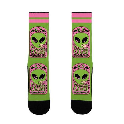 E.T. (Extra Turnt-Up) Alien Socks