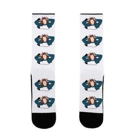 Eddie Munson Silhouette Socks