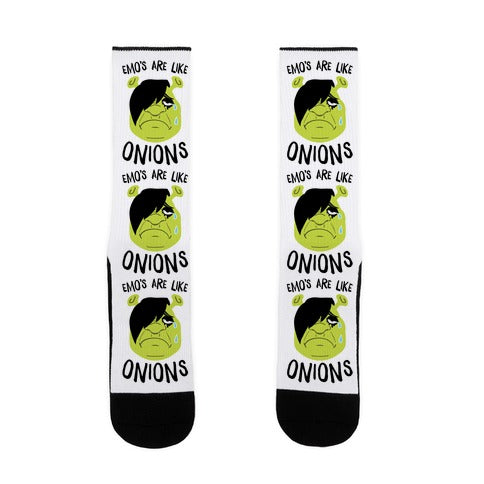 Emos Are Like Onions Socks