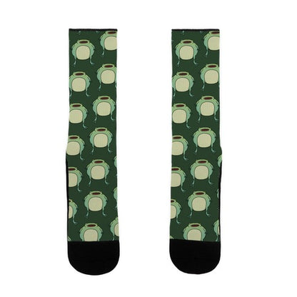 Fat Frog Pattern Socks