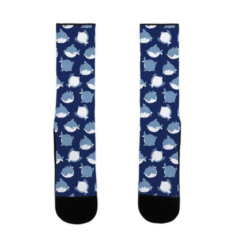 Fat Shark Pattern Socks