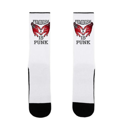 Feminism Is Punk Socks