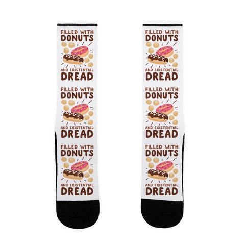 Filled with Donuts and Existential Dread Socks