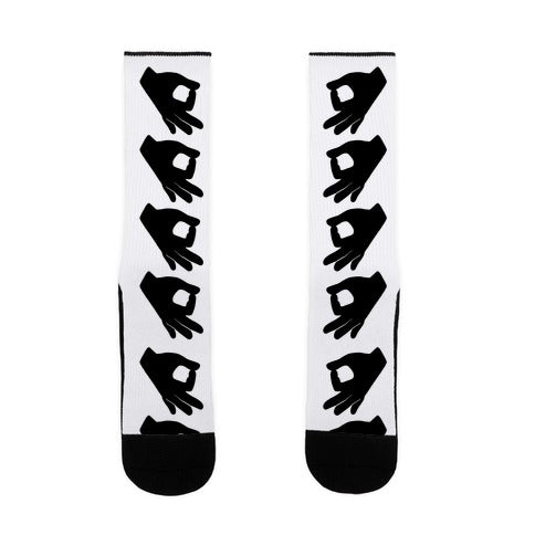 Finger Circle  Socks