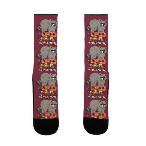 Forager Raccoon Socks
