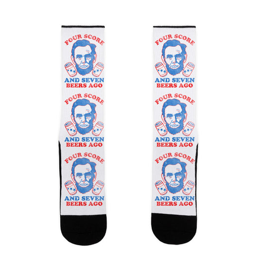 Four Score and Seven Beers Ago Socks